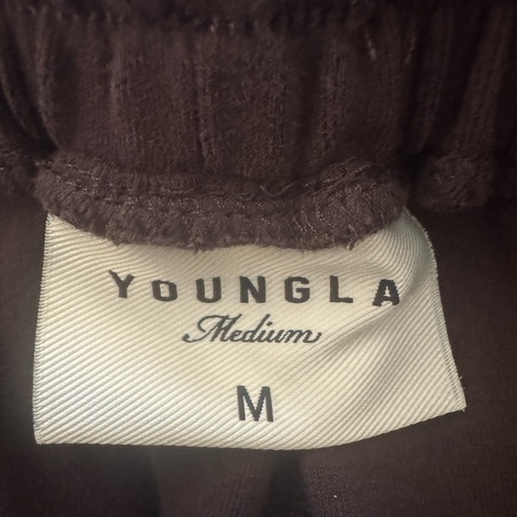 YoungLA 228 Cloud Jogger Track Pant Sweatpants, Chocolate Brown, Size M - Picture 8 of 9